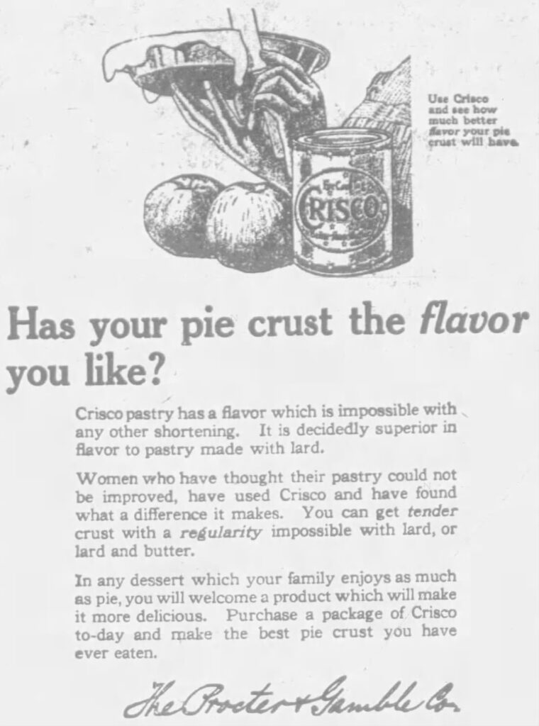 Crisco Pie Crust