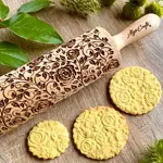 Damascus Embossed Rolling Pin