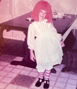 Melissa - Halloween 1977 as Raggedy Ann