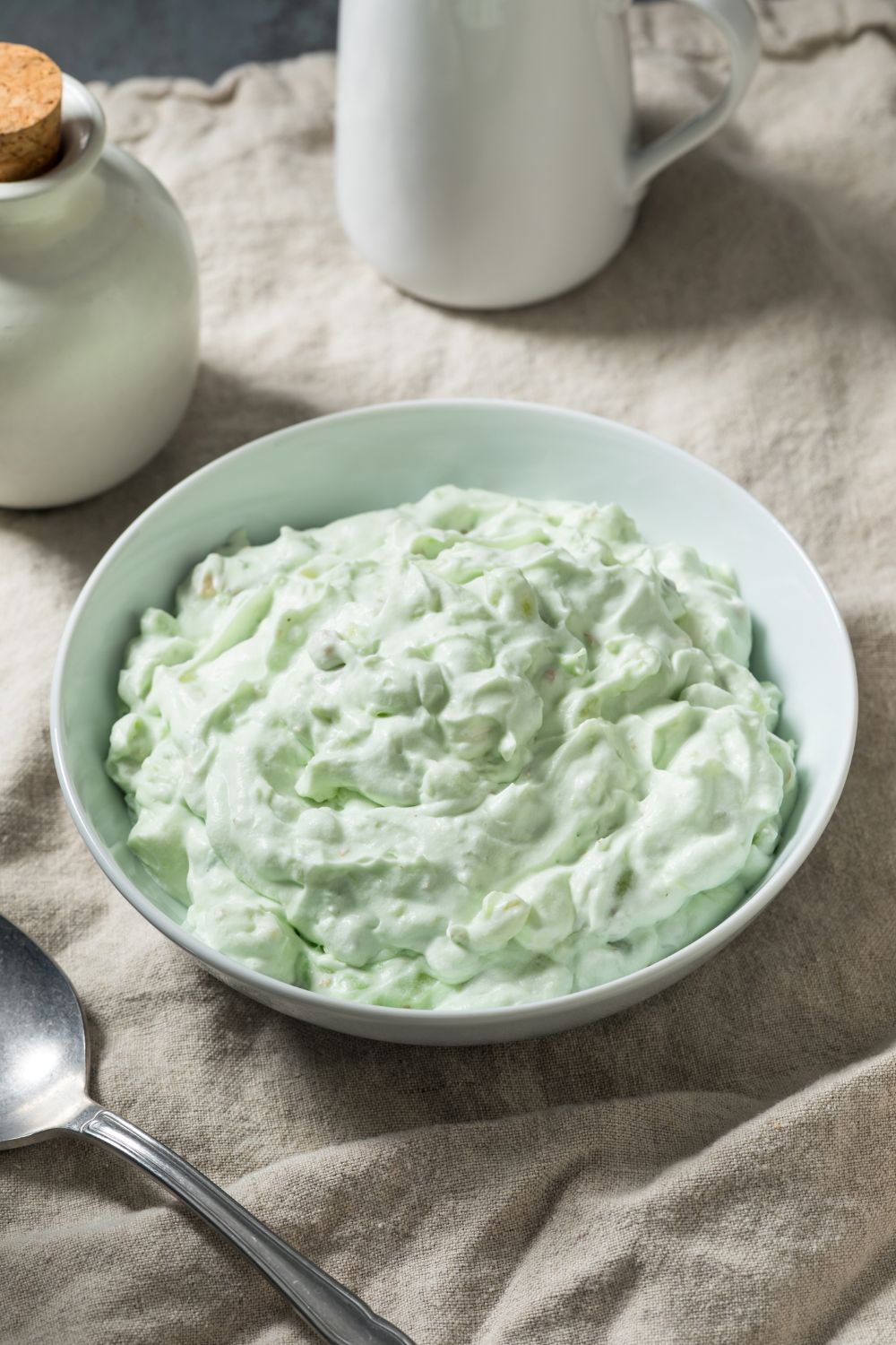 Bowl of green Watergate Salad