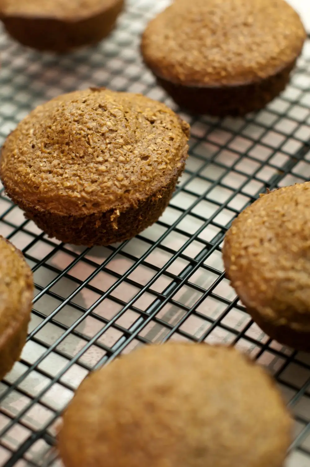 Fresh baked easy bran flakes muffins