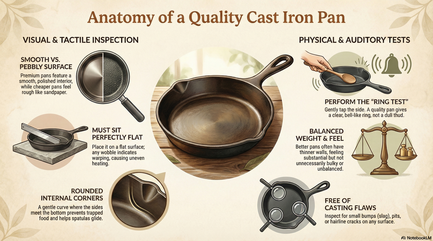 Cast iron guide: How to identify quality cast iron