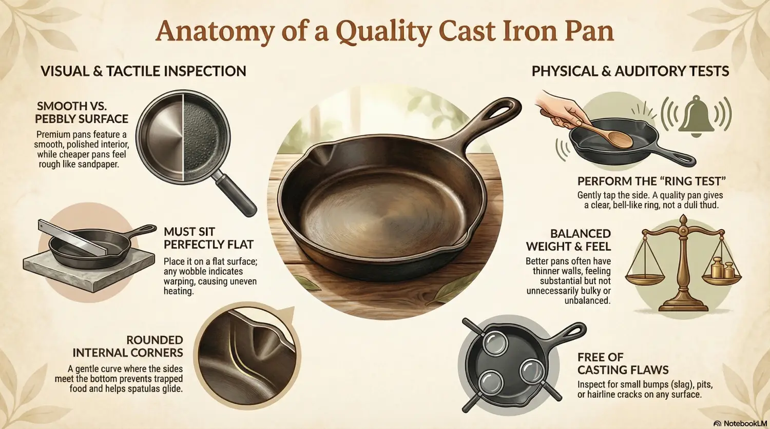 Cast iron guide: How to identify quality cast iron